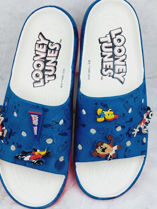 Crocs Men\'s Multicolor Looney Tunes Classic 3D Casual Slide Sandal Size 11